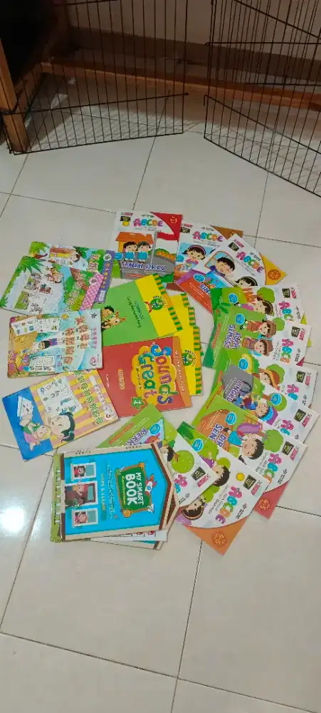Buku pelajaran seiken untuk anak TK sesuai foto semuanya 70rb saja