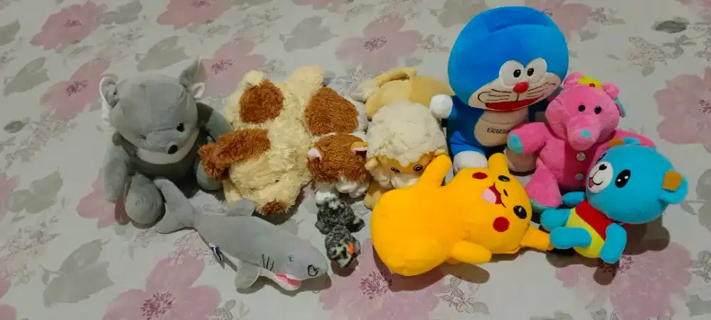 Aneka boneka lucu seiken 10 bh masih bagus udah di laundry semua 175rb