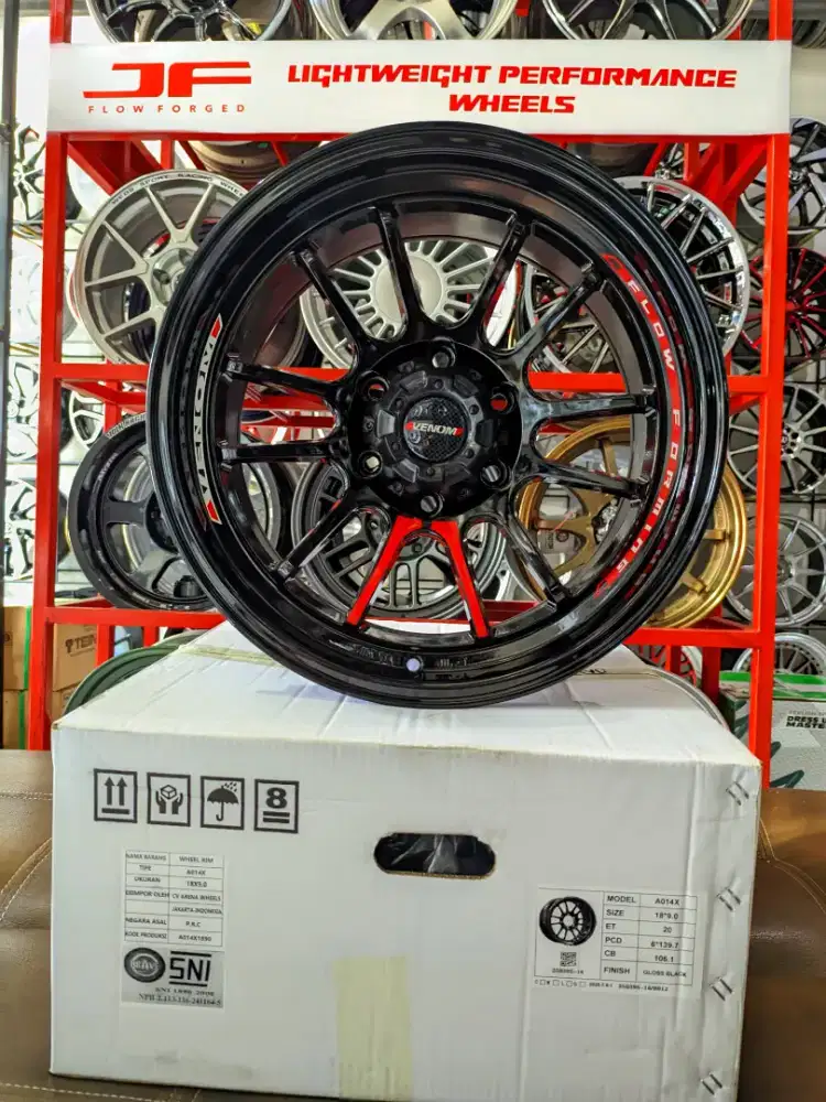Velg venom 5 r18 6x139 lbr9 et20(spek langka rata body)