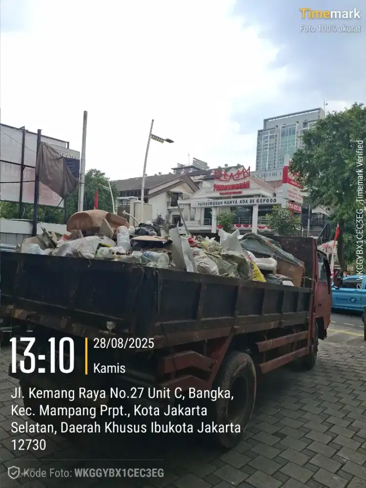 Jasa buang puing/sampah proyek