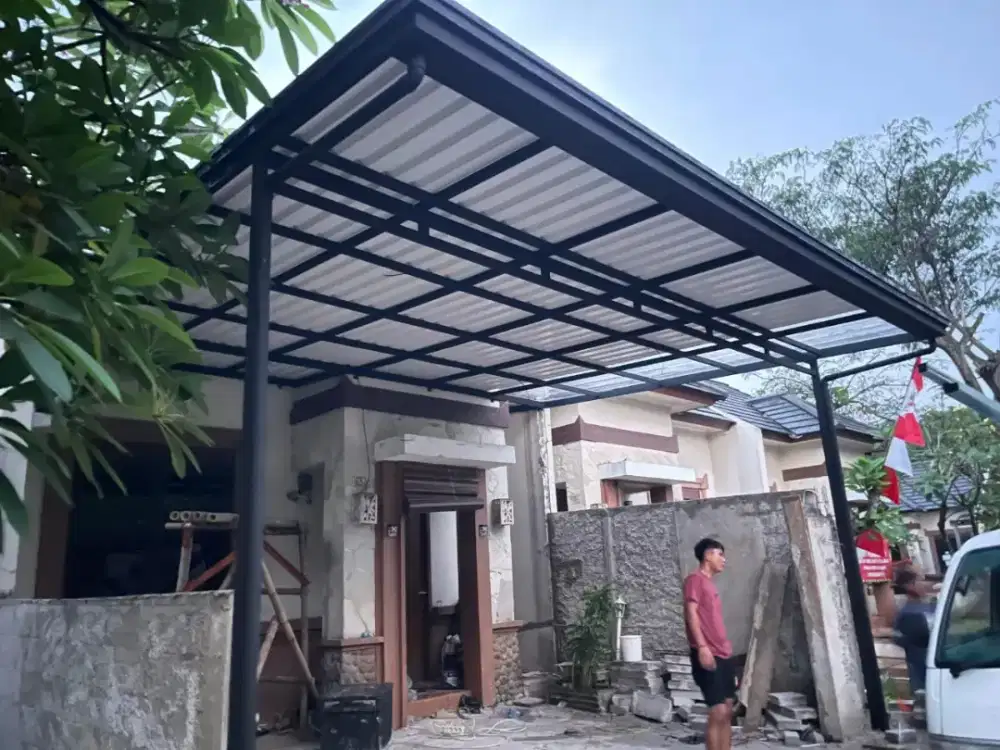 Kanopi alderon kombinasi