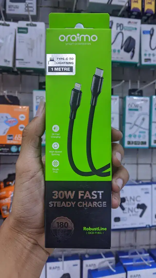 KABEL DATA TYPE-C C TO LIGHTING ORAIMO OCD-114CL