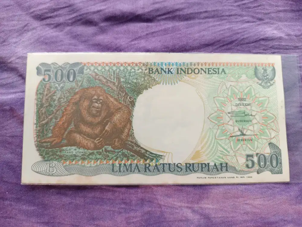 Uang kuno 500 orangutan tahun 1995