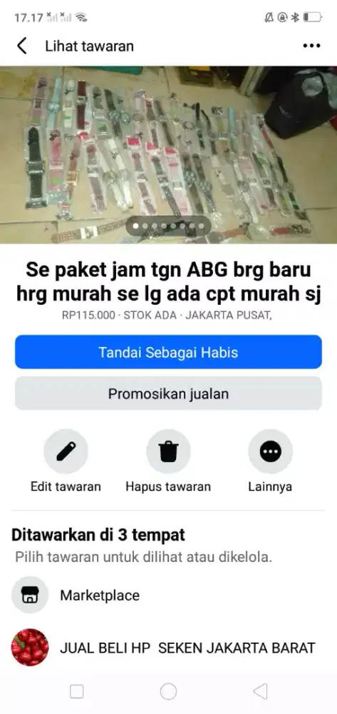 Se paket jam tgn ABG brg baru hrg murah se lg ada cpt murah sj nih
