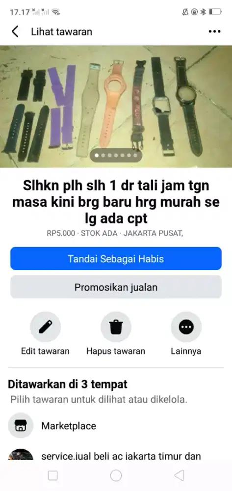 Slhkn plh slh 1 dr tali jam tgn serba guna brg baru hrg murah cpt dpt