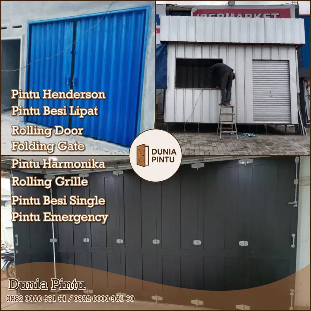 Rolling Door Folding Gate Pintu Garasi Henderson Dunia Pintu Bandung