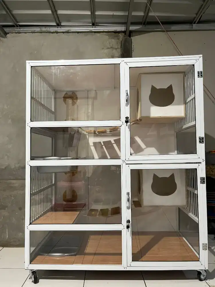 Kandang kucing aluminium