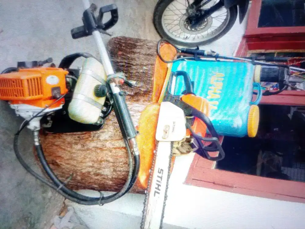 Babat dan semprot rumput halaman rumah, kebun,dan bongkoran dll