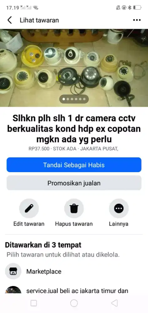 Slhkn lh slh 1 dr camera cctv kond hdp ex copotan murah sj cpt dpt yah
