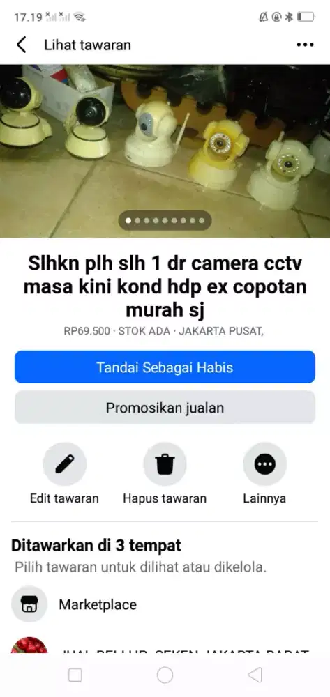 Slhkn lh slh 1 dr camera cctv masa kini kond hdp murah sj cpt dpt yah
