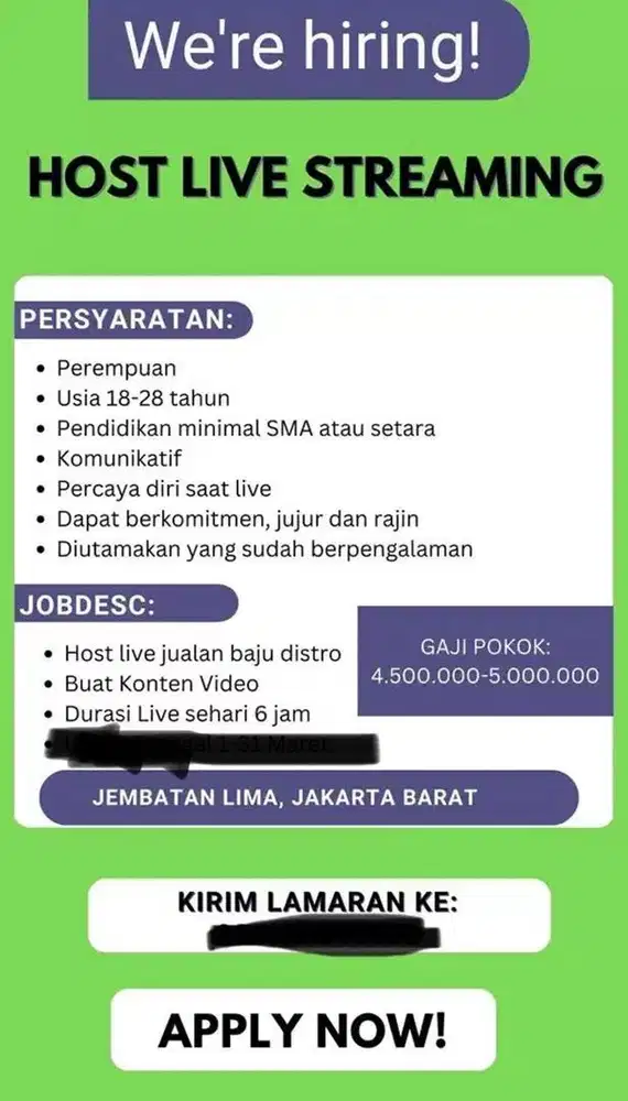 DICARI SEGERA HOST LIVE STREAM !!