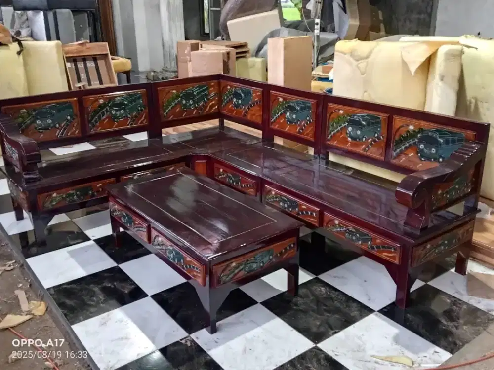 Kursi Tamu,Springbed,Lemari Dan Meja Makan