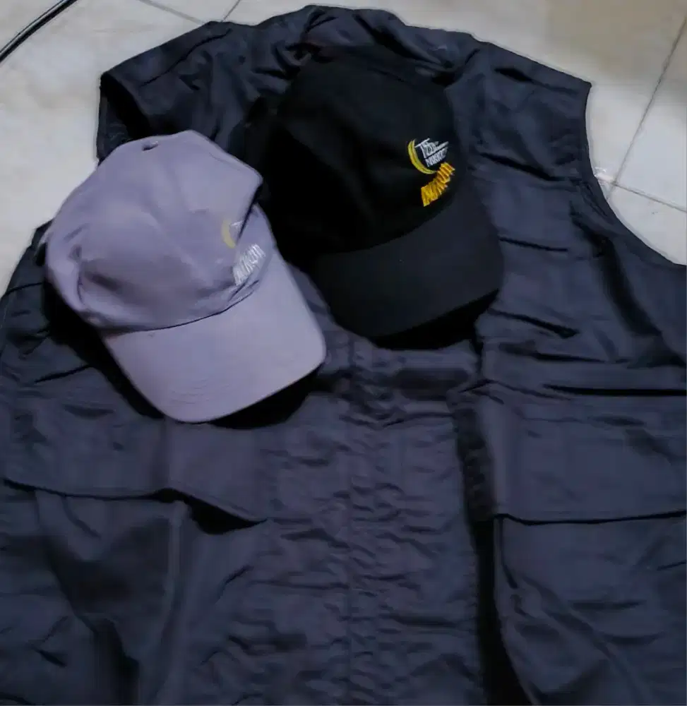 Rompi Jaket dan Topi Asli PHOTOGRAPHER Merk Canon & NIKON Import US