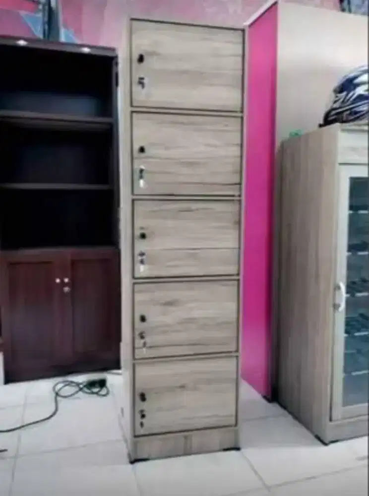 Rak Serba Guna 5 Pintu Full Kunci MH RSG 05 Sonoma Oak