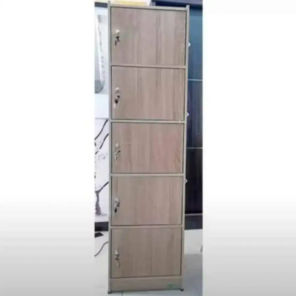 Rak Serba Guna 5 Pintu Full Kunci MH RSG 05 Light Sonoma