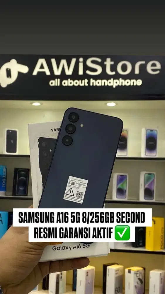 SAMSUNG A16 5G 8/256 SECOND RESMI GARANSI AKTIF ✅
