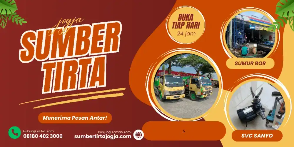 Service servis pompa air sedot wc tukang saluran mampet sumur bor gali