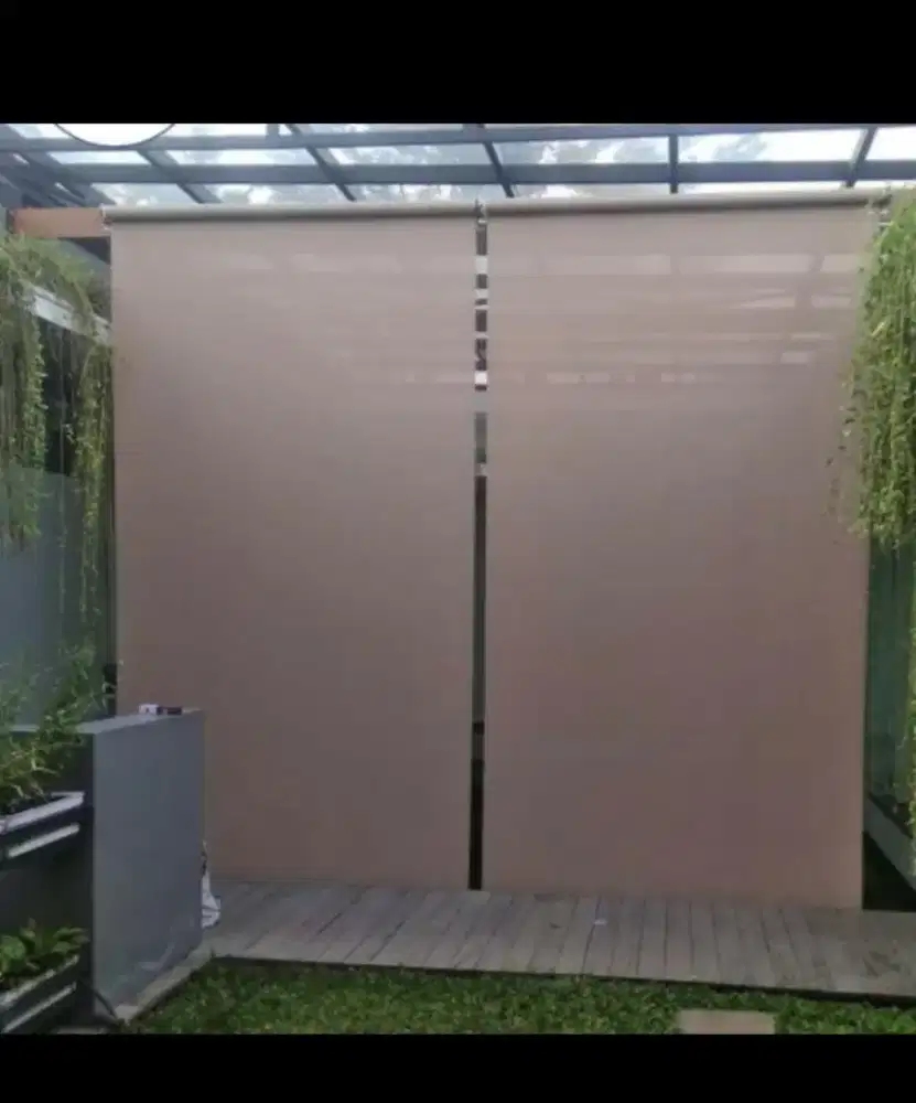 roller blind outdoor penahan tampias anti air