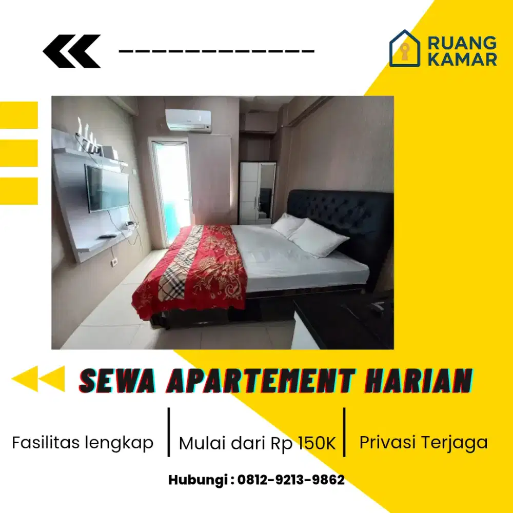 Sewa apartemen harian/transit green pramuka termurah