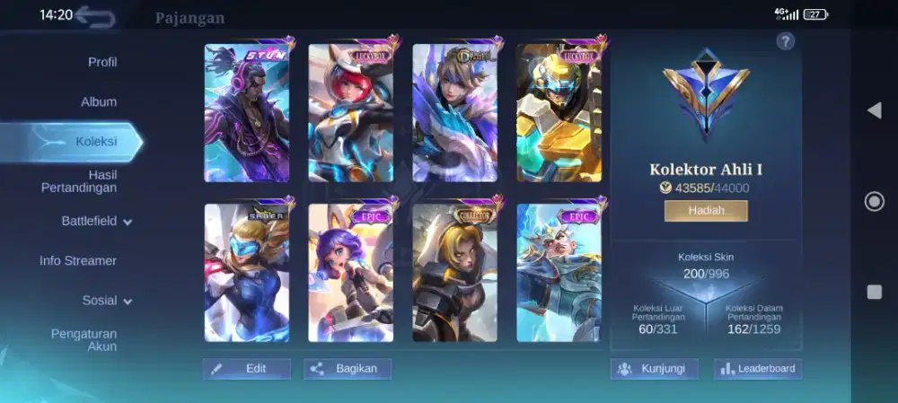 Jual Akun Mobile Legends