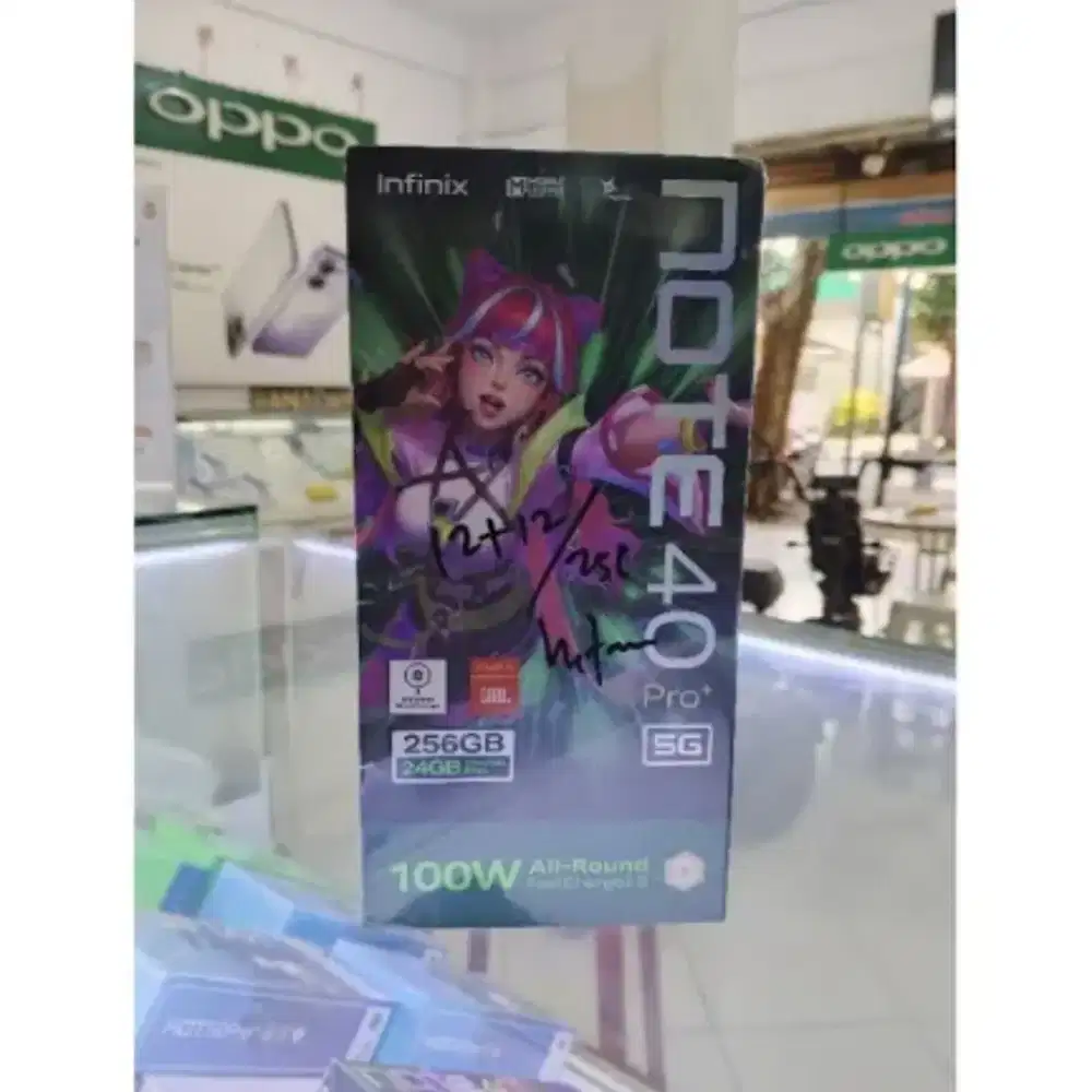 Infinix note 40 pro plus 5G ram 12gb wireless charger layar lengkung