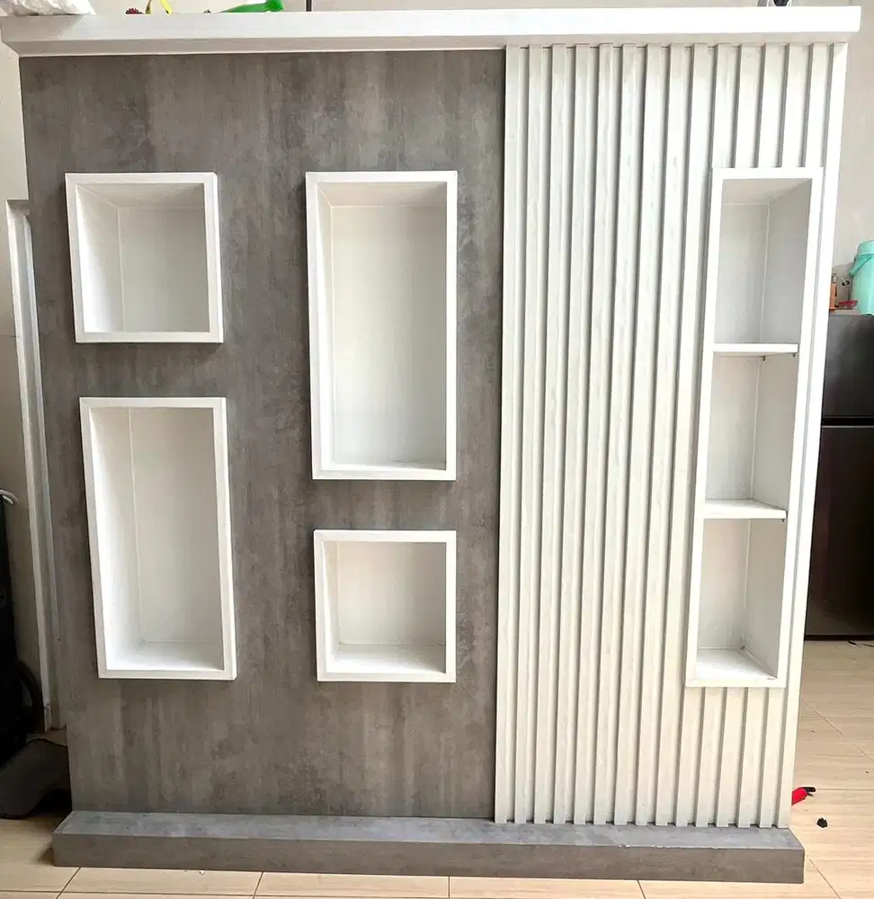 Partisi estetik bufet mewah