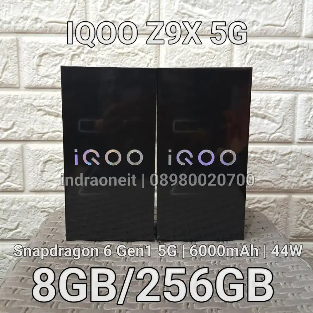 Iqoo Z9X 5G 8/256 Black New BNIB No Repack Garansi Resmi Vivo 1 Tahun