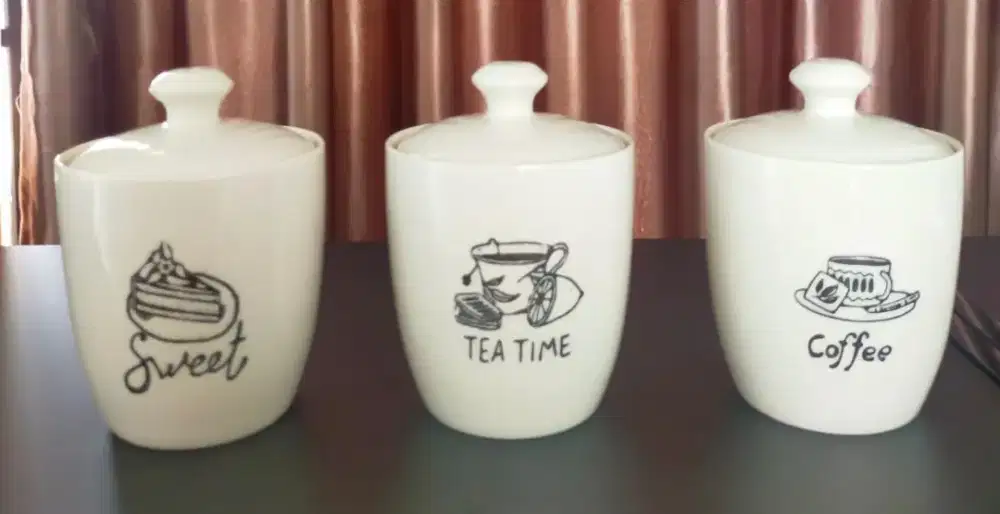 Tempat kopi gula teh informa alat dapur pajangan dapur