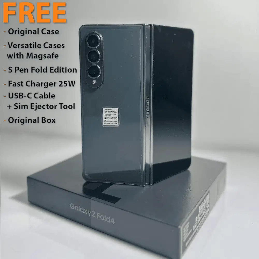 Samsung Galaxy Z Fold 4 Graygreen | Full Set Accessories + S Pen