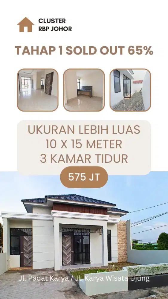 RUMAH 10 X 15 GRATIS AC LOKASI JOHOR