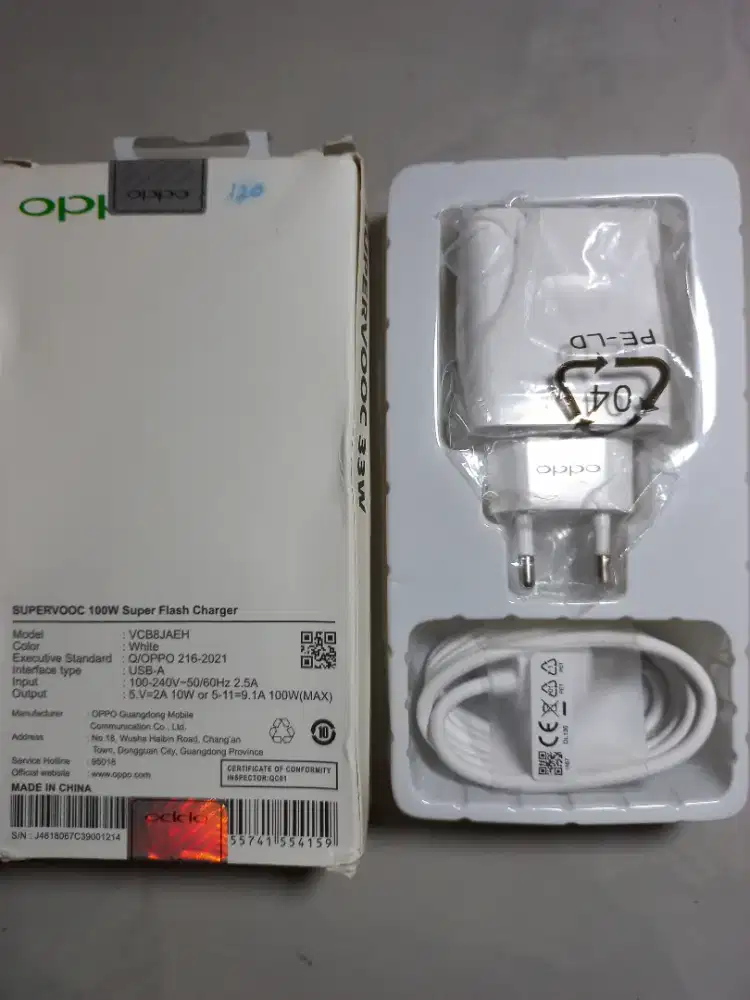 Charger oppo 33 watt fastcharging