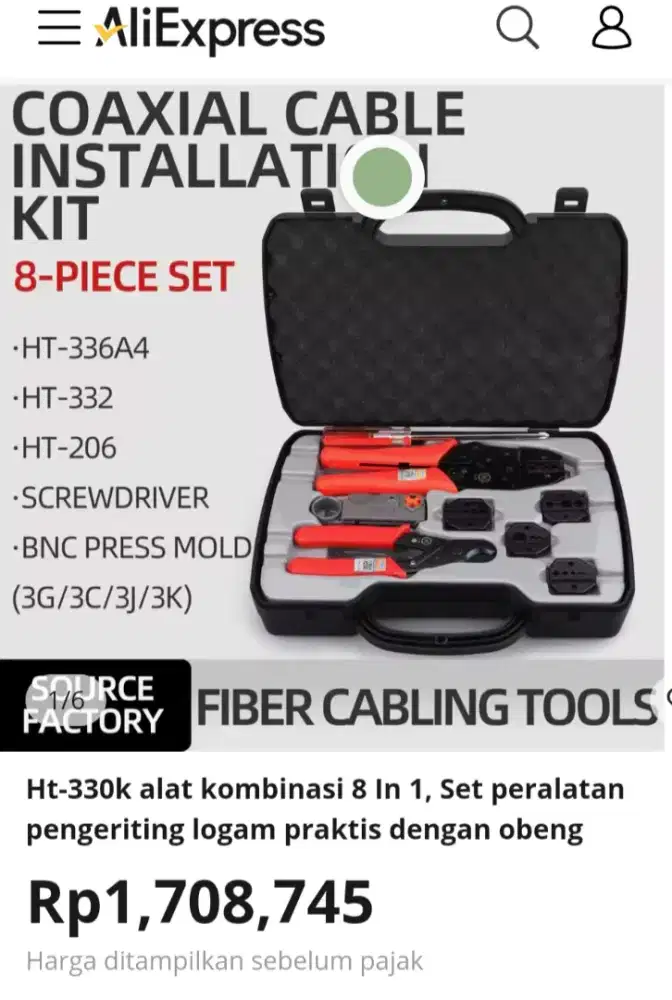 Coaxial cable preparation and termination kit