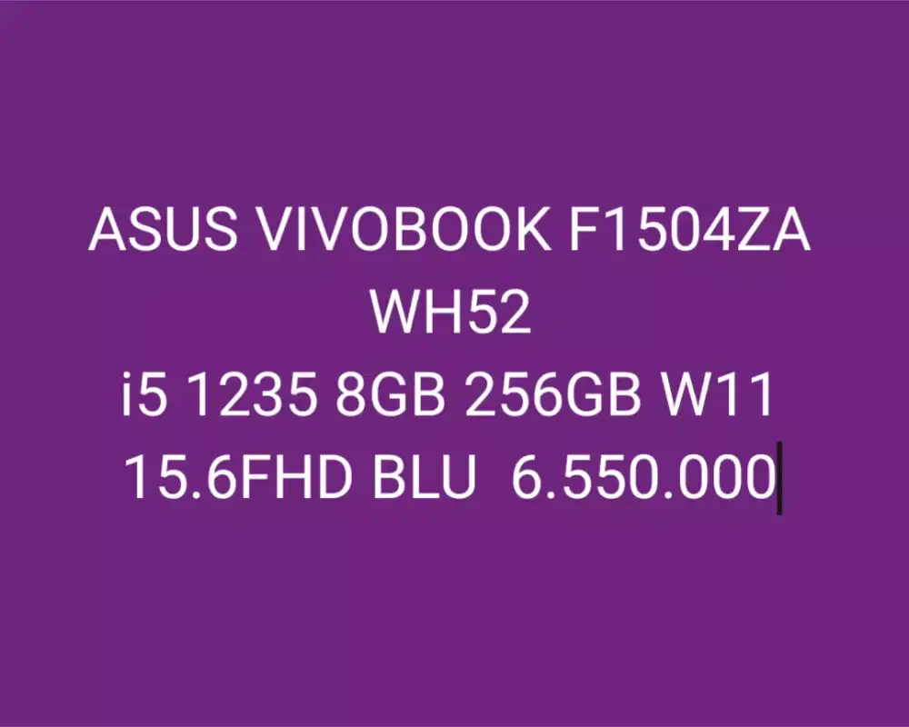 ASUS VIVOBOOK F1504ZA WH52