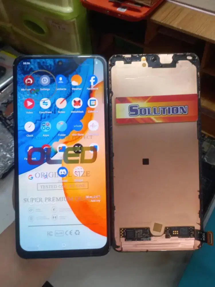 LCD TOUCHSCREEN VIVO X60 / VIVO X70 ORI OLED + PASANG