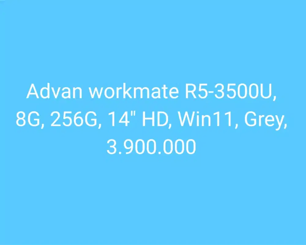 Advan workmate R5