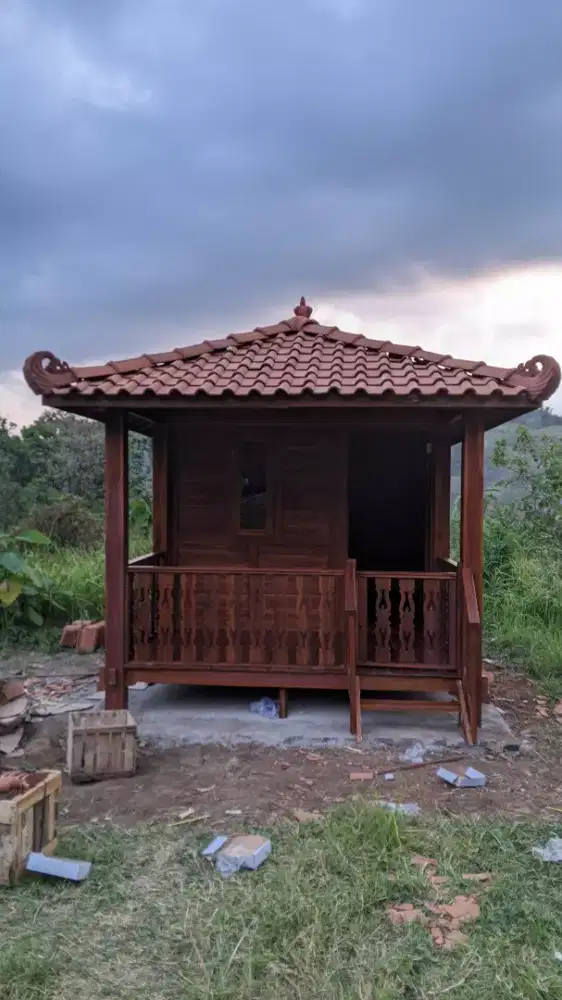 Rumah kayu jati ukuran 3mx5m