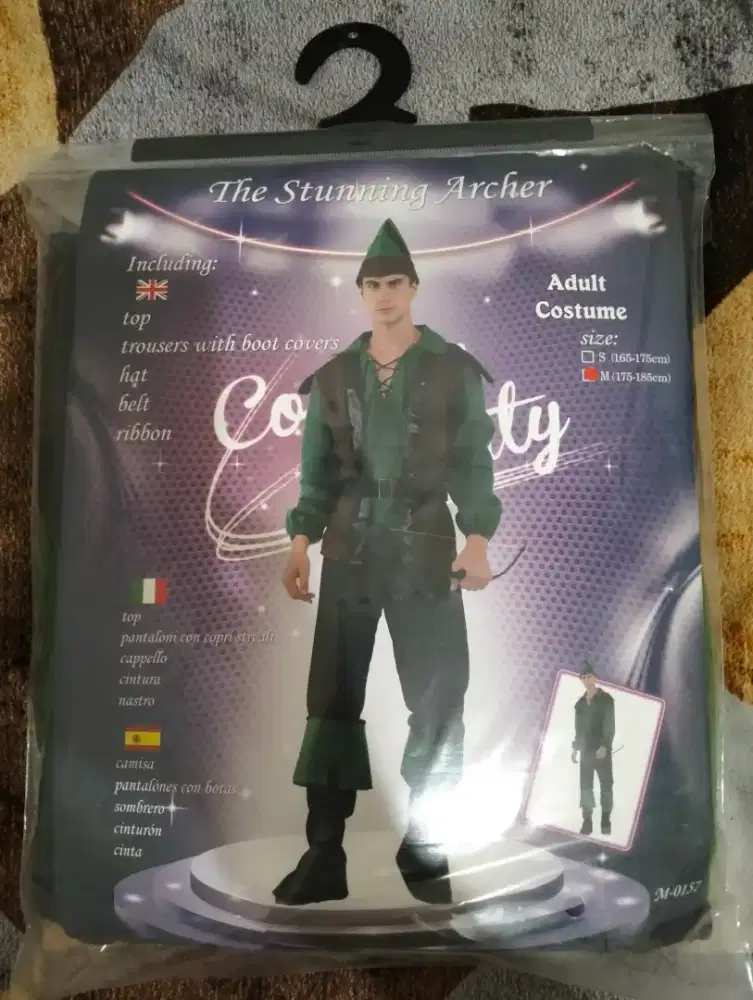 Baju Costume Robin Hood Import - Baru Dipakai Sekali