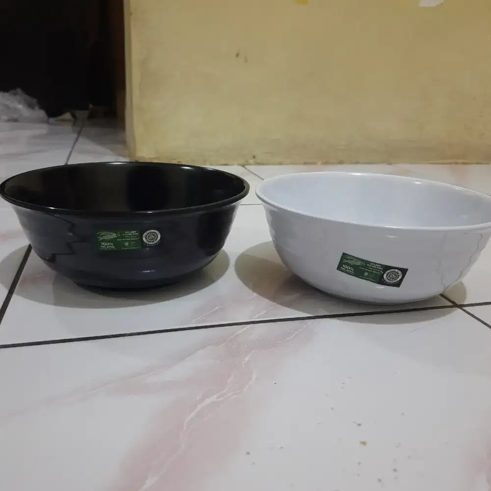 Mangkok melamin ulir datar