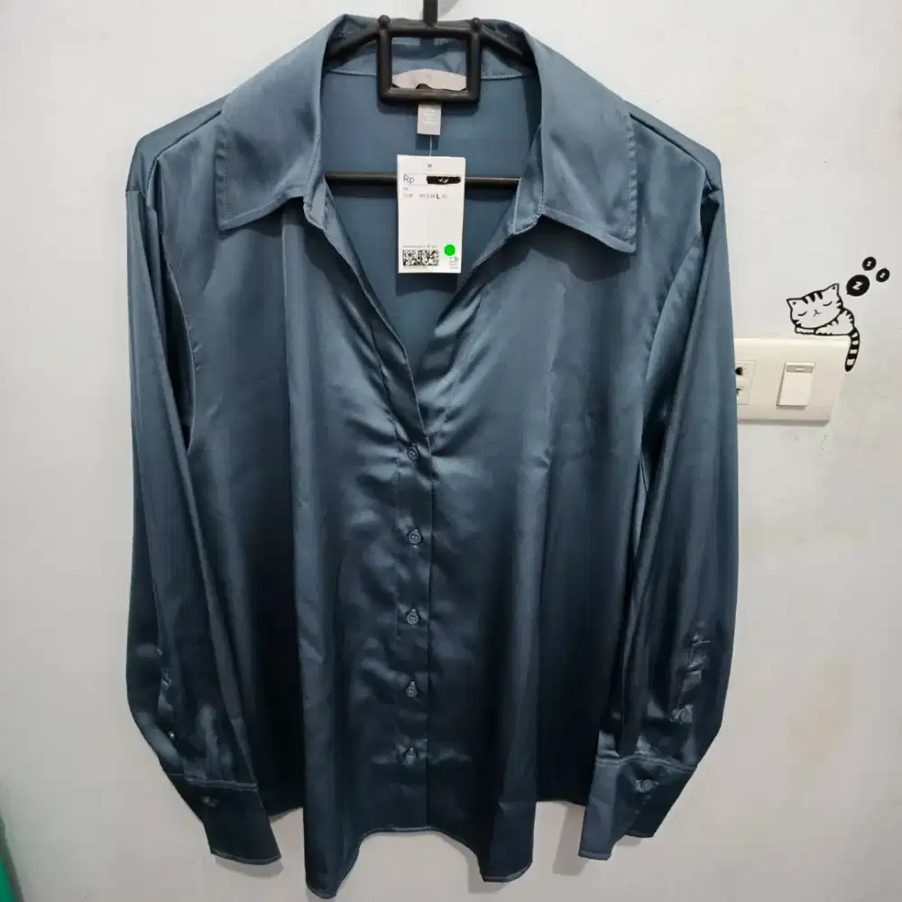 H&M kemeja atasan wanita size L