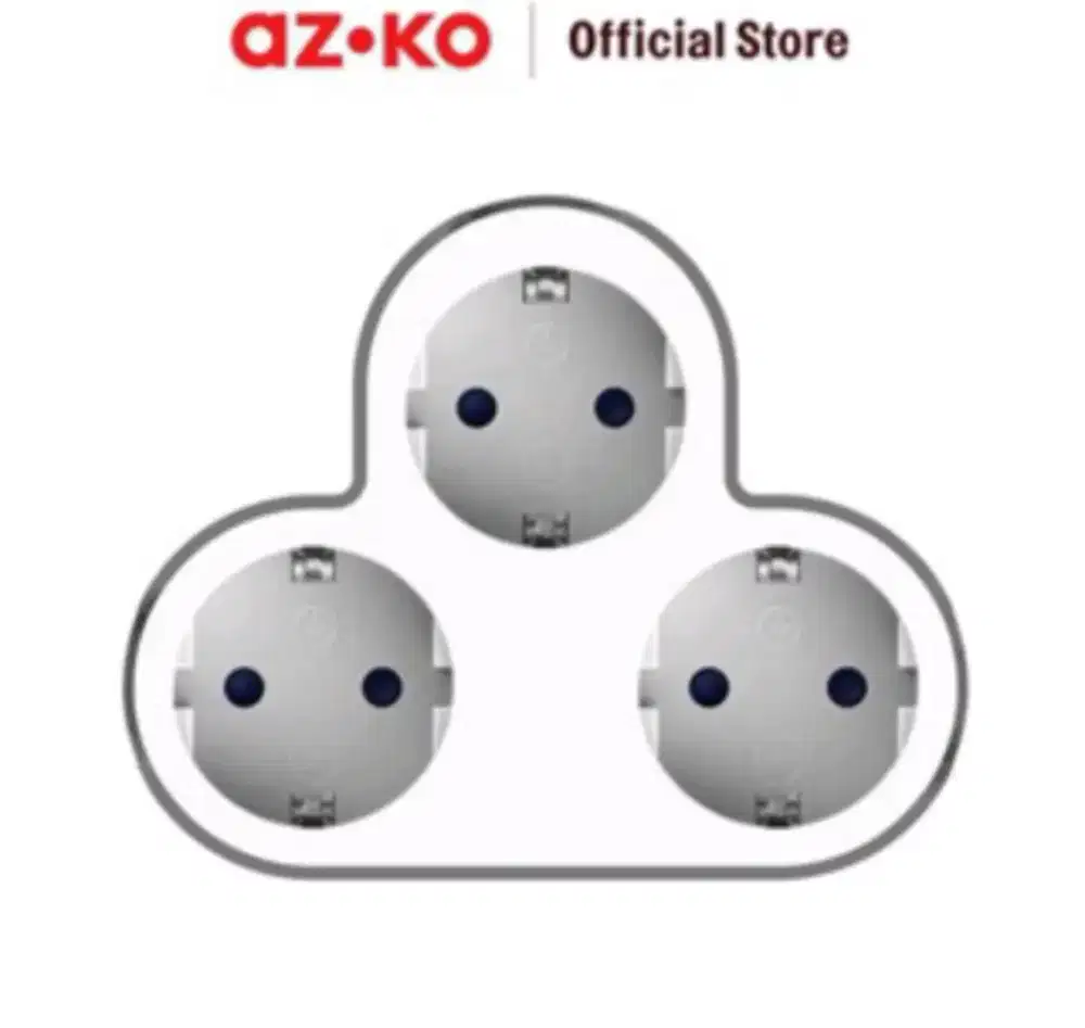 az-ko krisbow Stop Kontak 3 Lubang Ori