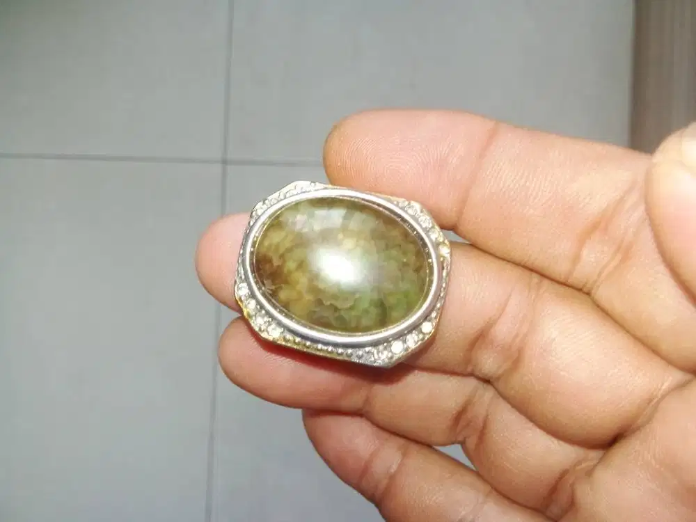 Cincin Batu Natural Badar Lumut Indocrease