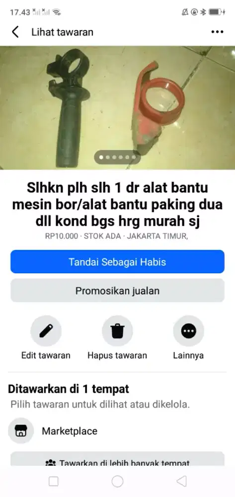 Slhkn plh slh 1 dr alat bantu mesin bor atau sblh nya murah2 cpt
