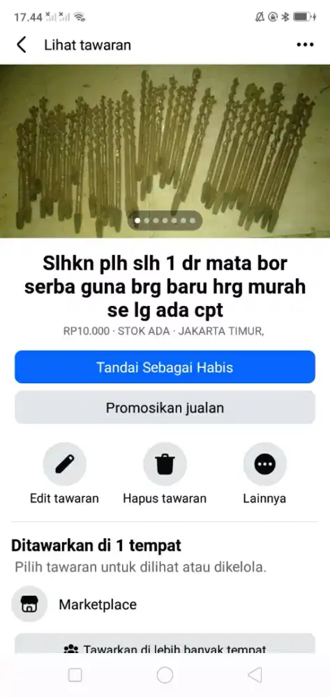 Slhkn plh slh 1 dr mata bor lawas brg baru hrg murah se lg ada cpt yah