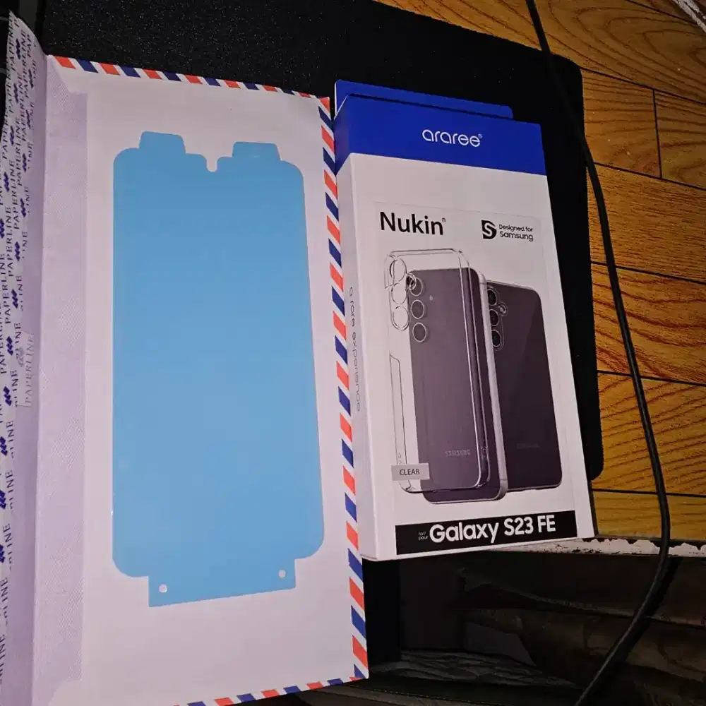 Casing Araree dan anti gores samsung S23 FE