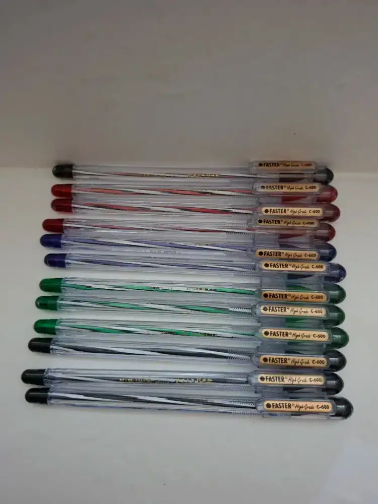 HARGA PROMO: Pen/ Bolpen/ Pulpen Faster High Grade C600 (12 pcs)