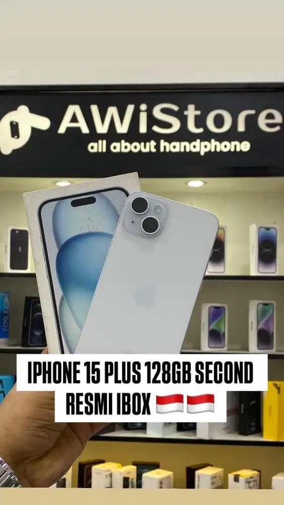 IPHONE 15 PLUS 128GB SECOND RESMI IBOX FULLSET ORIGINAL