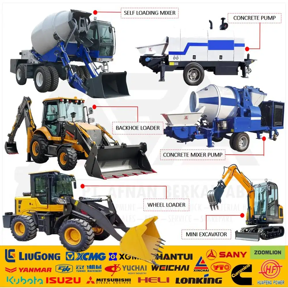 Concrete Mixer BullDozer Wheel Loader Excavator Forklift Drilling Rig