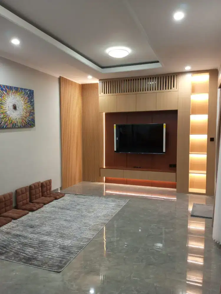 Backdrop tv minimalis hpl