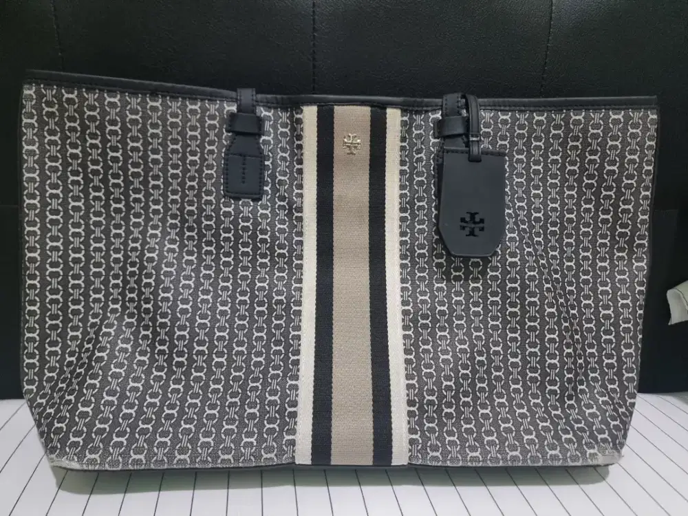 TOTE BAG  TORY BURCH GEMINI LINK CANVAS TOTE