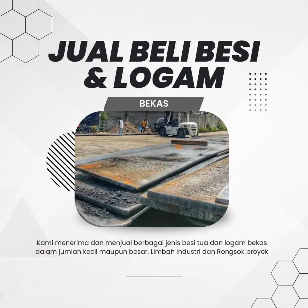 Jual beli besi logam dan limbah industri